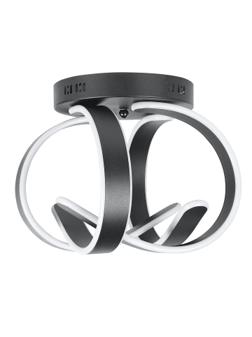 Beliani Deckenleuchten NURA in Schwarz - (W) 34 x (H) 30 x (L) 34 cm