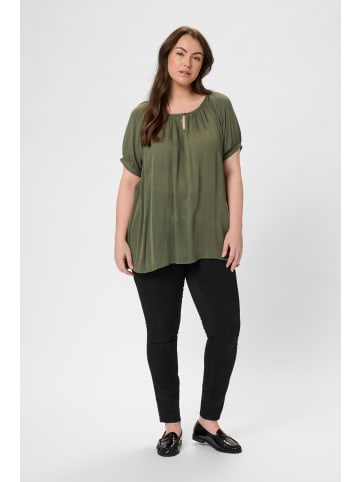 KAFFE curve Kurzarm-Bluse KCami A-shape in Grape Leaf