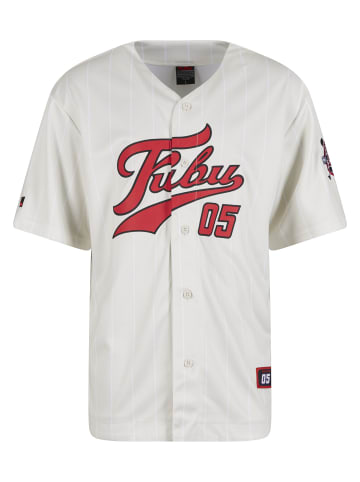 FUBU T-Shirt in offwhite/red