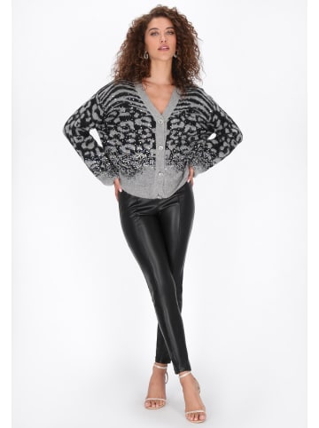 faina Women Cardigan in grey black