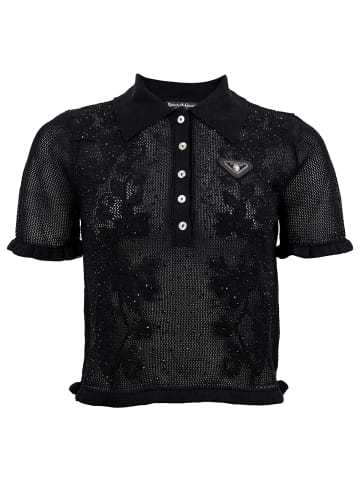 Roberto Geissini Beauty Strick Kurzarm Pulli Schwarz