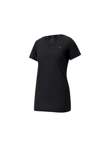 Puma Rundhals T-Shirt für Damen in schwarz