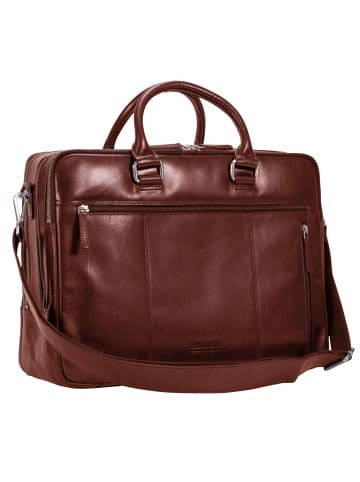 Leonhard Heyden Cambridge Aktentasche Leder 40 cm cognac