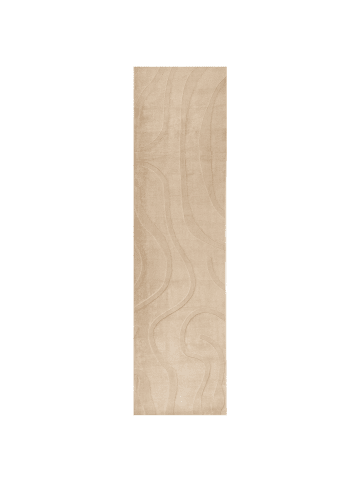 Beliani Kurzflor SELVORI in Beige - (W) 80 x (L) 300 cm