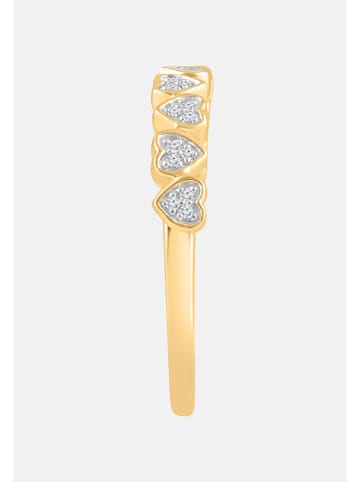 Diamant Exquis Ring aus 375 Gelbgold mit Diamant