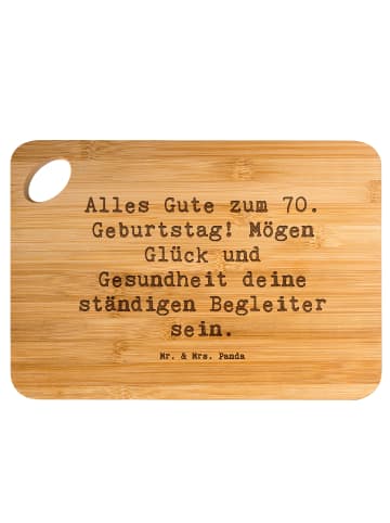 Mr. & Mrs. Panda servierbrettchen Spruch 70. Geburtstag Glück un... in Braun