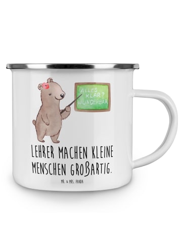 Mr. & Mrs. Panda Trinkbecher Lehrer Großartig mit Spruch in Weiß
