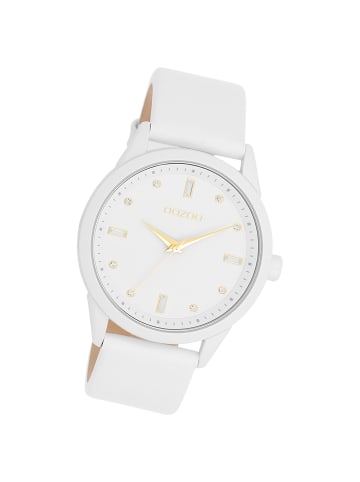 Oozoo Analog-Armbanduhr Oozoo Timepieces weiß groß (ca. 40mm)