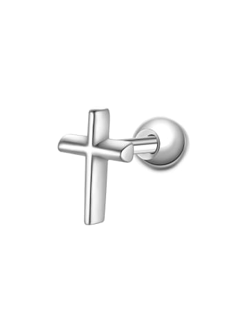 Glanzstücke München Piercing Kreuz aus Sterling Silber in silber