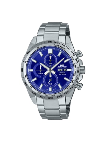 Casio Herrenuhr Edelstahl blau 47.5 × 42.3 × 11.4 mm