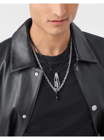 Philipp Plein Halskette mit Anhänger in Bicolor – (L)55cm