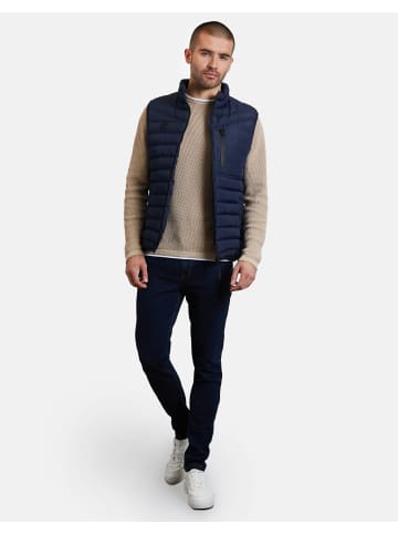 Threadbare Steppweste THB Jacket Gilet Hunnigan in Navy