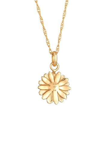 Elli Halskette 925 Sterling Silber Blume in Gold
