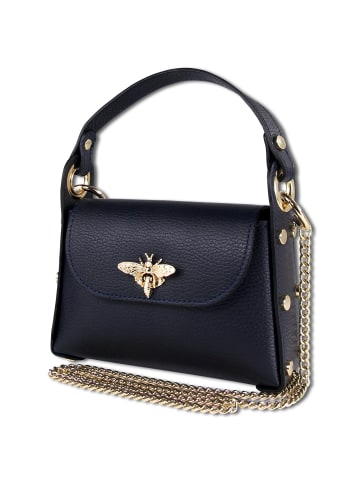 Toscanto Leder Umhängetasche Toscanto Tasche dunkelblau ca. 19cm