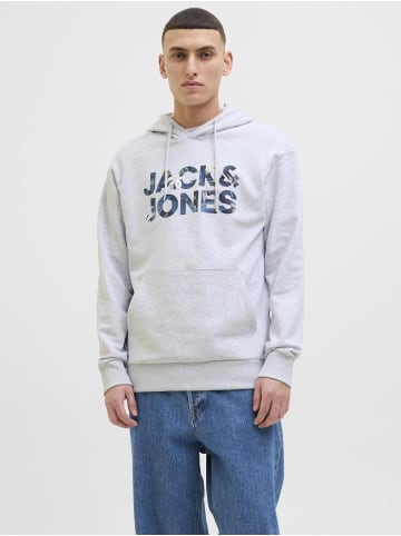 Jack & Jones Kapuzenpullover in White Melange