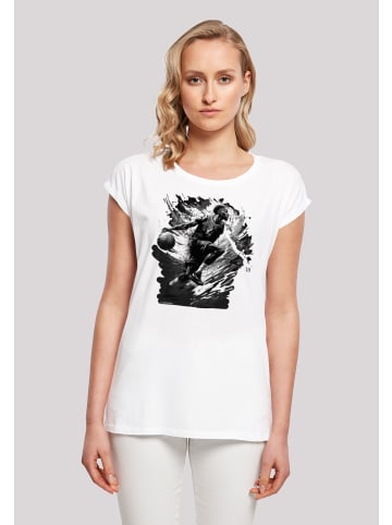 F4NT4STIC T-Shirt Basketball Splash Sport SHORT SLEEVE in weiß