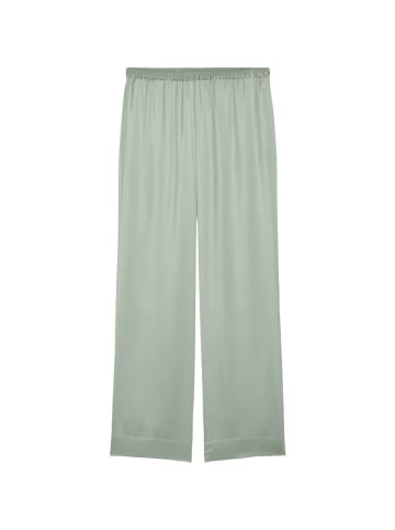 Marc O'Polo Weite Satin-Joggerhose in Grün