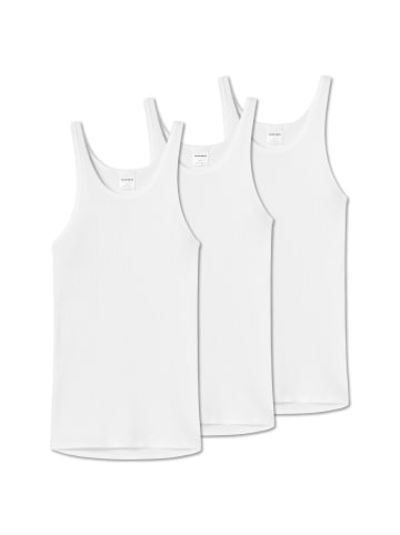 Schiesser Unterhemd 3er Pack in Weiß