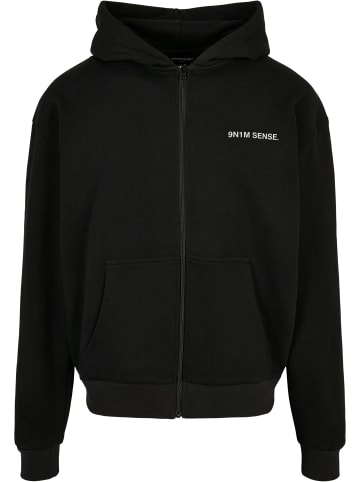 9N1M SENSE Zip-Kapuzenpullover in black