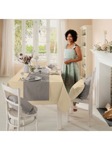 REDBEST Baumwolle Tischdecke Tulsa in beige