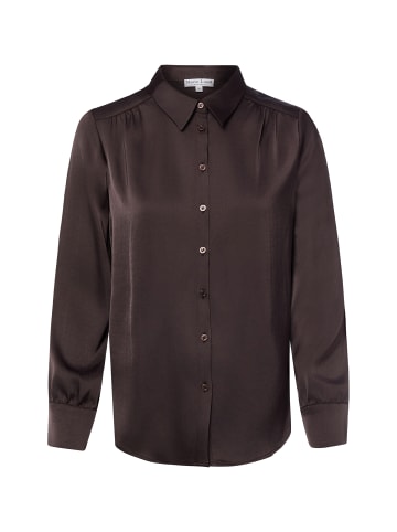 Marie Lund Satinbluse Mandy in schoko - 0002