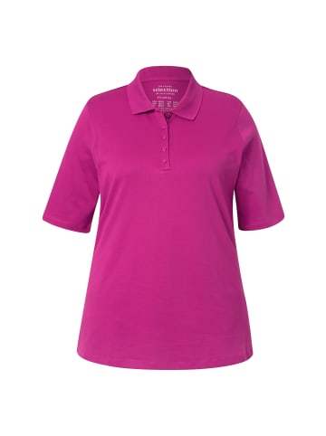 Ulla Popken Poloshirt in magenta