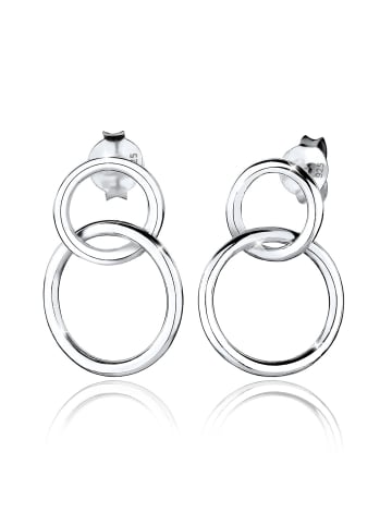 Elli Ohrringe 925 Sterling Silber Geo, Kreis in Silber