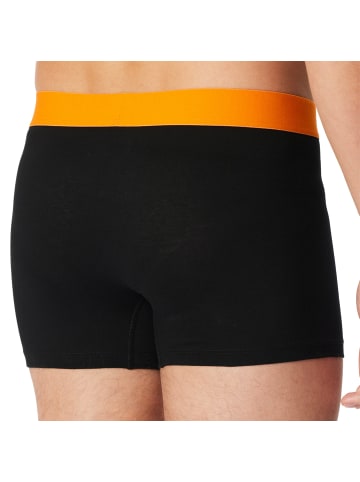 Schiesser Boxershort 5er Pack in Schwarz/Rot/Orange