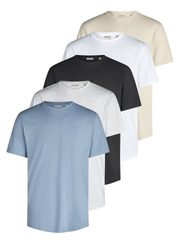 Only&Sons T-Shirt Only & Sons Tshirt Herren Regular Fit ONSJEFF LONGY 5er in Mehrfarbig