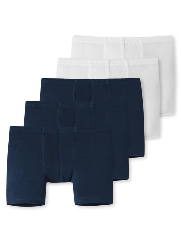 Schiesser Boxershort 5er Pack in Dunkelblau/Weiß