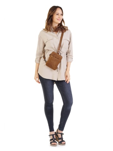 Sansibar Crossover Bag SANSIBAR SYLT echt Leder in cognac