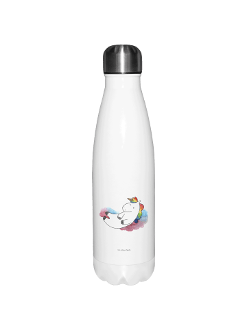 Mr. & Mrs. Panda Thermosflasche Einhorn Wolke 7 ohne Spruch in Weiß