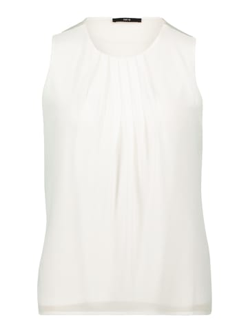Zero  Blusentop mit Rundhalsausschnitt in Offwhite
