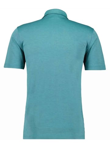 Ragman Softknit-Poloshirt mit Zip in Grün