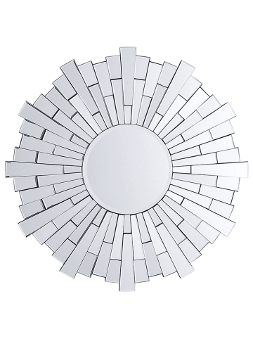 Beliani Dekospiegel VIRE in Silber - (W) 70 x (H) 70 x (L) 2 cm