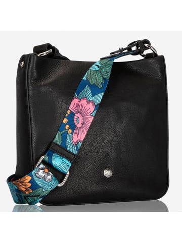 Jekyll & Hide Geneva Umhängetasche Leder 21 cm schwarz