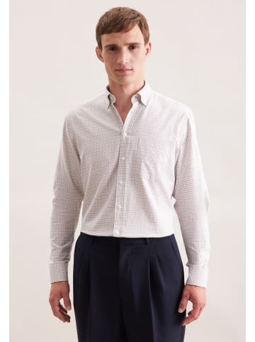 Seidensticker Flanellhemd Regular in Beige