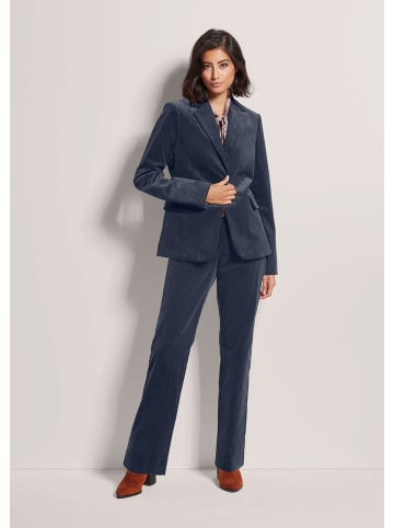 MADELEINE Klassischer Cordblazer mit Reverskragen in marine