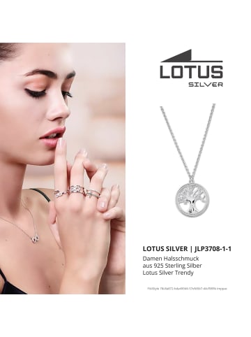 LOTUS silver Halskette Silber 925 Sterling Silber ca. 42cm