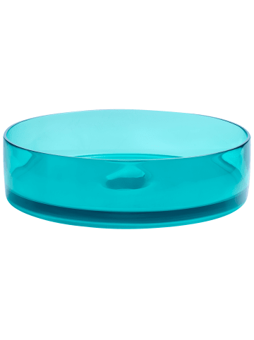 Beliani Waschbecken TOLOSA in Blau - (W) 36 x (H) 10 x (L) 36 cm