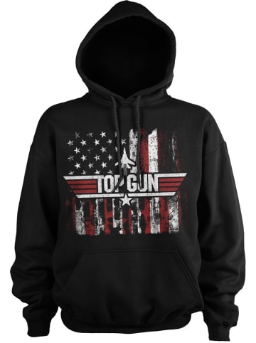 TOP GUN Hoodie in Schwarz