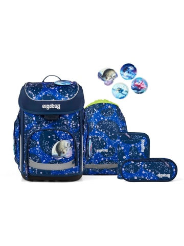 Ergobag Cubo Schulranzen Set 5-tlg. OzeanBärwohner in blau