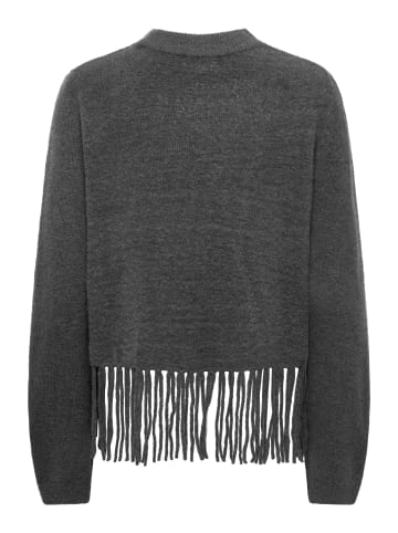 JDY Strickpullover in Dark Grey Melange