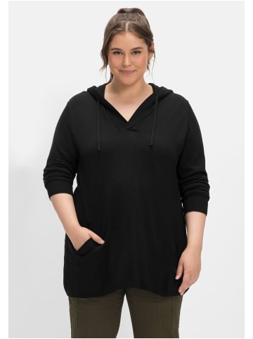 sheego Pullover in schwarz