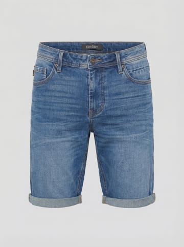 KOROSHI LÃ¤ssige jeansshorts in blau