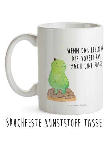 Mr. & Mrs. Panda Kindertasse Schildkröte Pause mit Spruch in Weiß