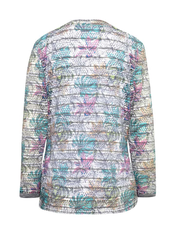 GOLDNER Kurzgröße:  Shirt-Set in minttürkis / rosé / gemustert