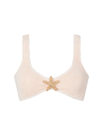 Moda Minx Bikinioberteil Starfish Scrunch Crop Top in Coconut