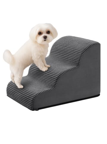 Feandrea Haustiertreppe Baddi in Schiefergrau - (B)57 x (H)40 x (T)40 cm