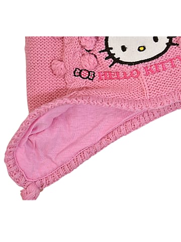 Hello Kitty Mütze mit Zöpfen Hello Kitty in Rosa
